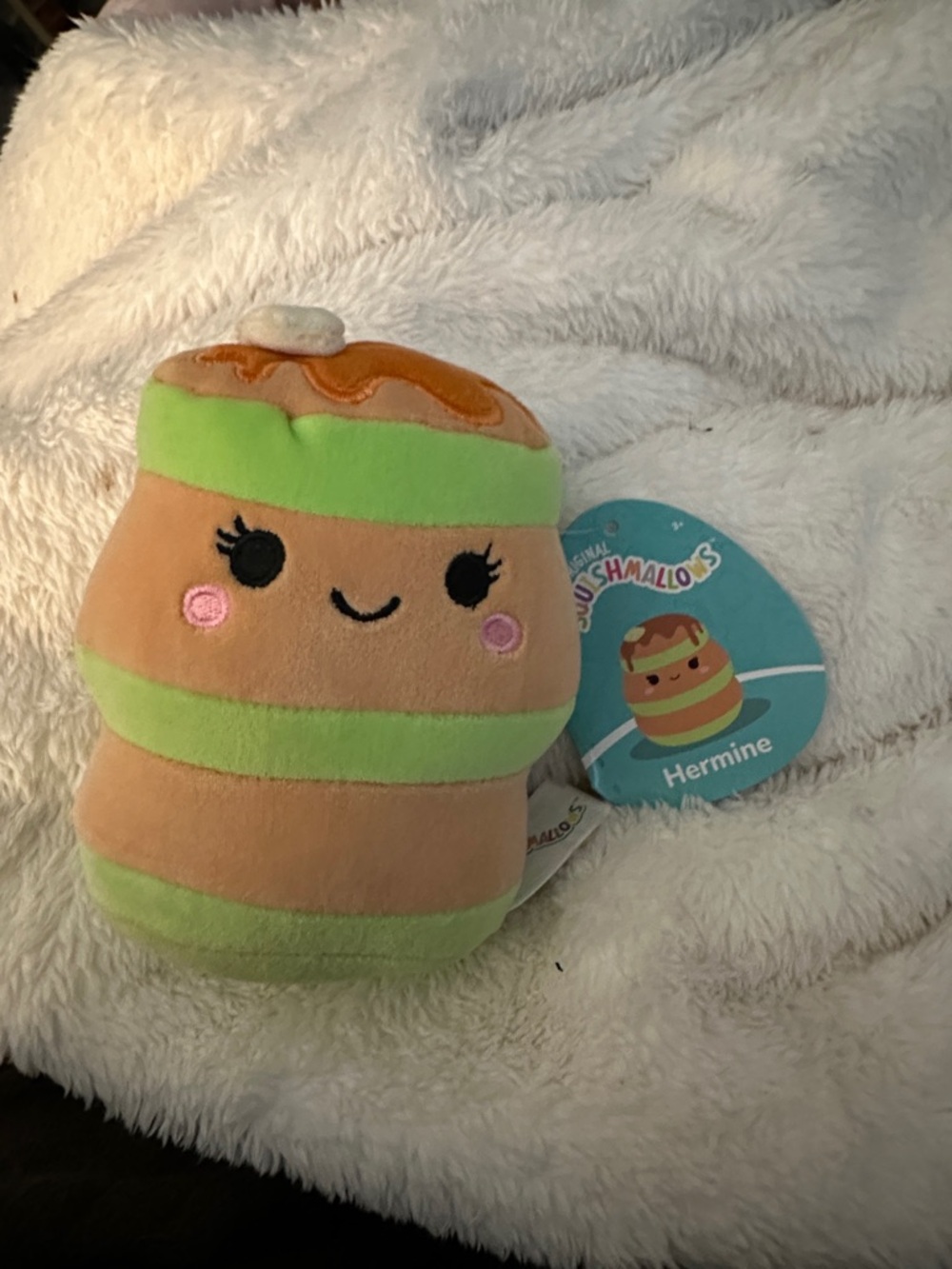 Squishmallows Hermine Plush - Green and Peach Pancake Stack